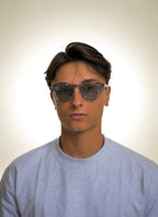 Grigio Nobo Glasses - Clear Blue
