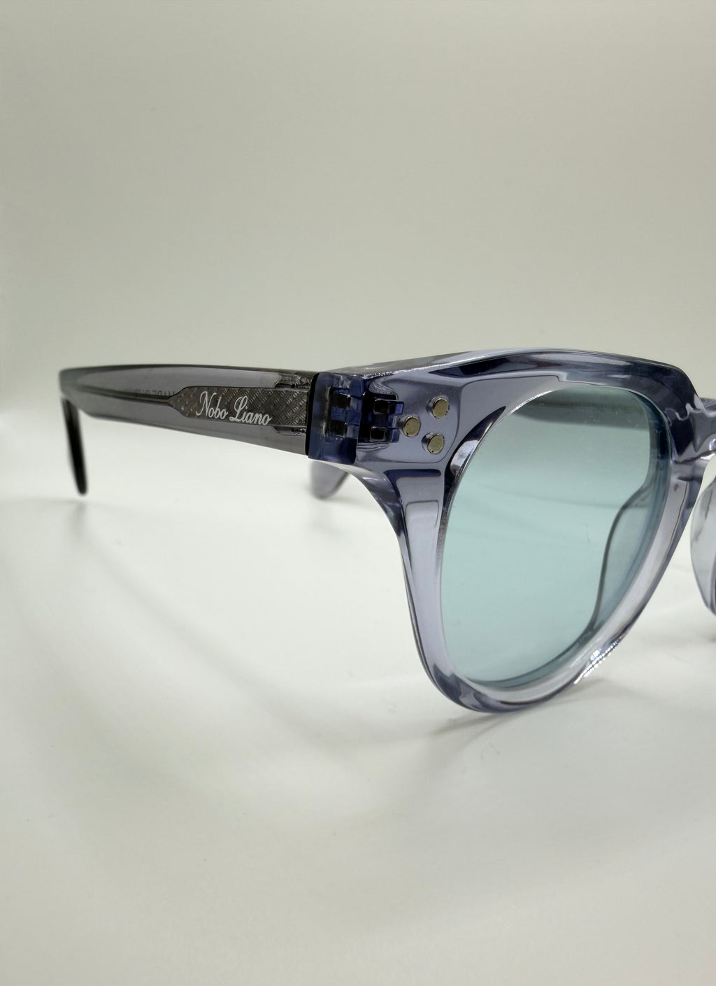 Grigio Nobo Glasses - Clear Blue