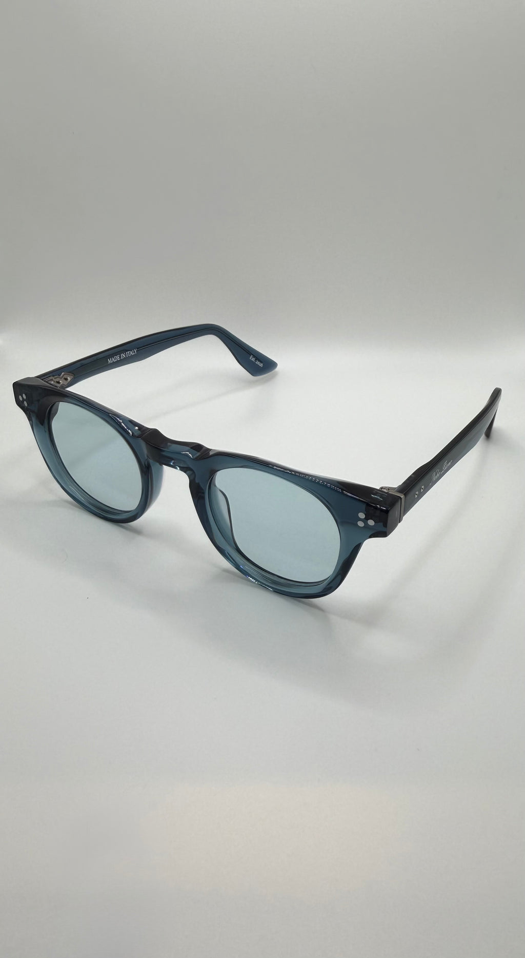 Blu Nobo Glasses - Clear Blue