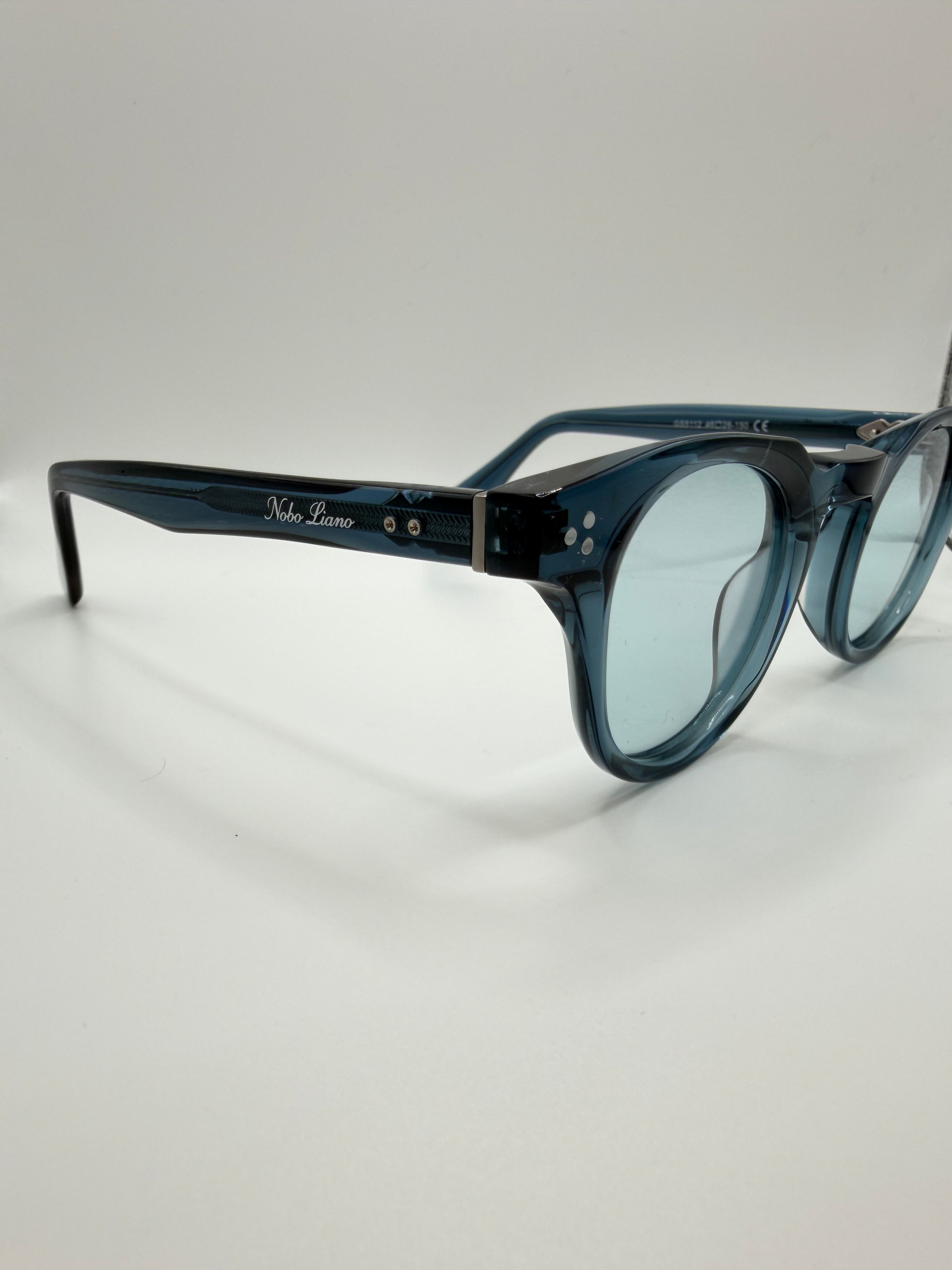 Blu Nobo Glasses - Clear Blue